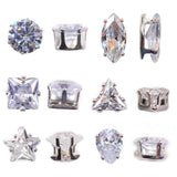 AAA+ Cubic Zirconia Sew Silver Beads Dance Clothes Jewelry