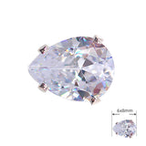 AAA+ Cubic Zirconia Sew Silver Beads Dance Clothes Jewelry