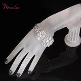 Charming Bride Wedding Crystal Jewelry Bracelets for Women