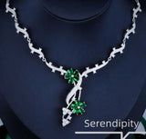 Diamond Plum Necklace Set for Women