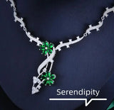 Diamond Plum Necklace Set for Women