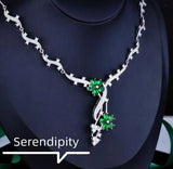 Diamond Plum Necklace Set for Women