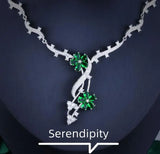Diamond Plum Necklace Set for Women