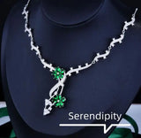 Diamond Plum Necklace Set for Women