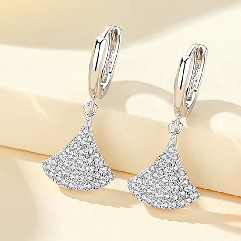 Pure Silver 925 Long Earrings for Banquets & Parties