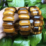 Brazilian Natural Tiger Eye Stone Bracelet Charm Jewelry for MenWomen