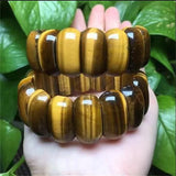 Brazilian Natural Tiger Eye Stone Bracelet Charm Jewelry for MenWomen