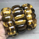 Brazilian Natural Tiger Eye Stone Bracelet Charm Jewelry for MenWomen