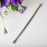 Mama Delicate Weave Bracelet Bangle Gradient Hand Woven Stainless Steel Clasp