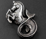 Men's Huge Horse Fish Pendant Biker Punk Jewelry