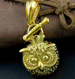 Golden Owl Pendant Charm Jewelry