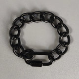 Women's Punk Stainless Steel Thick Chain Bangle Bracelet