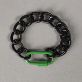 Women's Punk Stainless Steel Thick Chain Bangle Bracelet