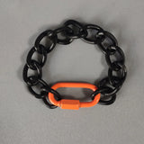 Women's Punk Stainless Steel Thick Chain Bangle Bracelet