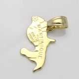 Martinique Map Pendant Necklace - Map Martinique Map Jewelry