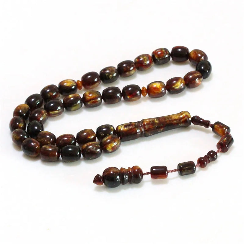 Islamic Subha Tesbih 33 Prayer Beads Cylinder Shape 10x12mm Dubai Tasbih