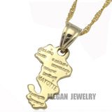 Mayotte Map Pendant & Necklace for Women & Men, Map Mayotte Jewelry