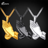 Men's Praying Necklace with Stainless Steel Chain
