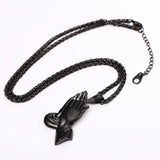 Men's Praying Necklace with Stainless Steel Chain
