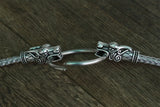 Wolf Head Pendant Necklace Stainless Steel Chain