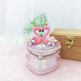 Scallop Shell Jewelry Box - Ring Holder Figurine Collectible