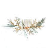 Metal Leaves Hair Combs for Women Girls Party Headwear
