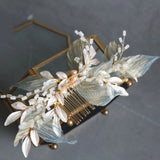Metal Leaves Hair Combs for Women Girls Party Headwear