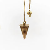 Copper Pendulum Clock Pendule for Radiesthesia Witch Pendant
