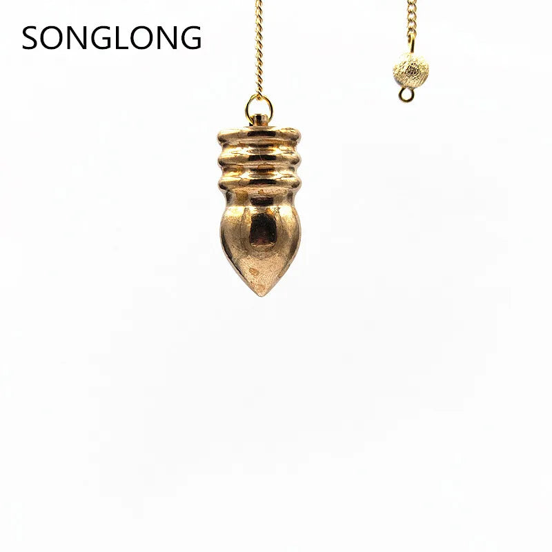 Copper Pendulum Clock Pendule for Radiesthesia Witch Pendant