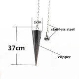 Reiki Healing Pendulum Amulet Pyramid Chakra Charms Dowsing Copper