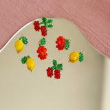 Mini Fruit Rice Beads Woven Pendant Ins Wind Earring