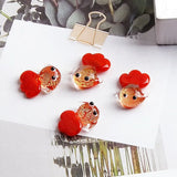 Czech Diamond Glass Goldfish Earrings DIY Kit
