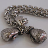 Mini Pair Boxing Glove Pendant Necklace