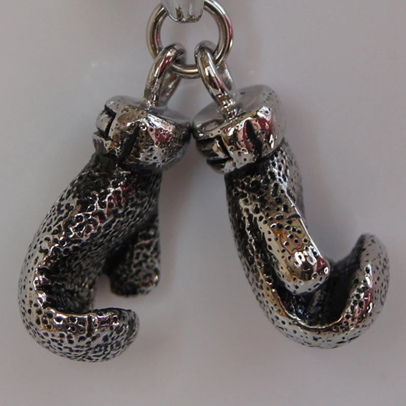 Mini Pair Boxing Glove Pendant Necklace