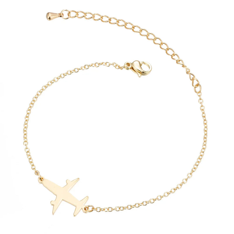 Fairy Romantic Stainless Steel Plane Bracelet