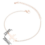Fairy Romantic Stainless Steel Plane Bracelet