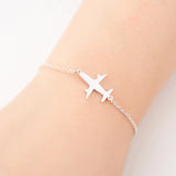 Fairy Romantic Stainless Steel Plane Bracelet