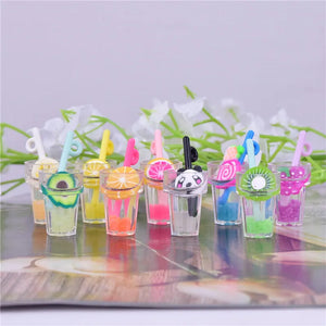 Glow in dark Cartoon Cup Charms for DIY Making