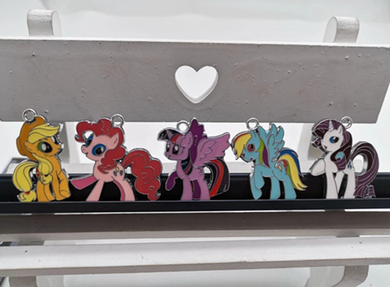 10 Pcs Cartoon horse Metal Charms DIY Jewelry Making Pendants