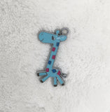 50pcs Giraffe Pink Enamel Metal Charm Pendants for DIY Necklace Jewelry Making