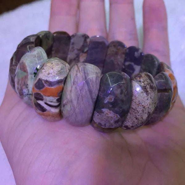 Mixed Agate Stone Beads Bracelet Gemstone Jewelry for Women