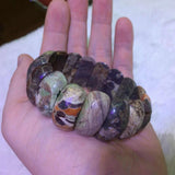 Mixed Agate Stone Beads Bracelet Gemstone Jewelry for Women