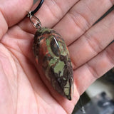 Mixed Agate Stone Necklace Pendant Natural Stone Pendant Fine Jewelry