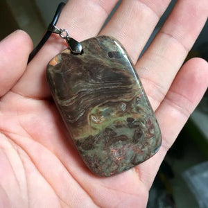 Mixed Agate Stone Necklace Pendant Natural Stone Pendant Fine Jewelry for Woman