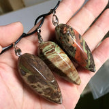 Mixed Agate Stone Necklace Pendant Natural Stone Pendant Fine Jewelry