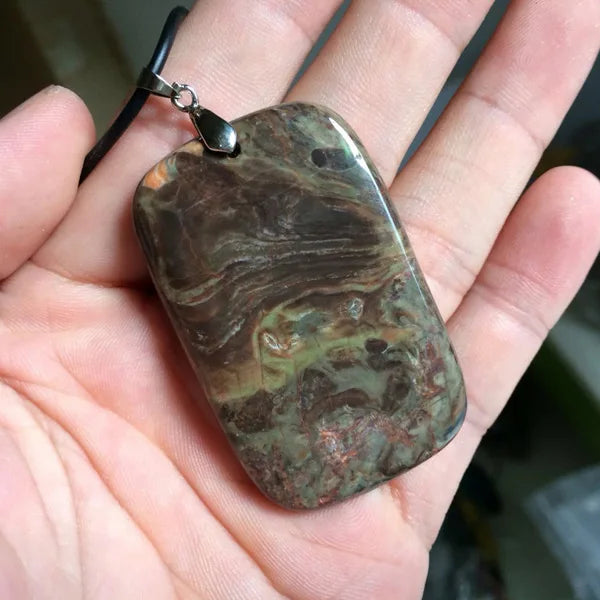 Mixed Agate Stone Necklace Pendant Natural Stone Pendant Fine Jewelry for Woman