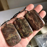 Mixed Agate Stone Necklace Pendant Natural Stone Pendant Fine Jewelry for Woman