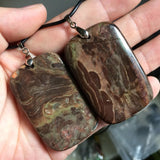 Mixed Agate Stone Necklace Pendant Natural Stone Pendant Fine Jewelry for Woman