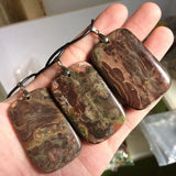 Mixed Agate Stone Necklace Pendant Natural Stone Pendant Fine Jewelry for Woman