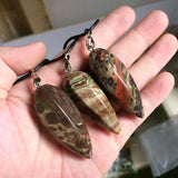Mixed Agate Stone Necklace Pendant Natural Stone Pendant Fine Jewelry